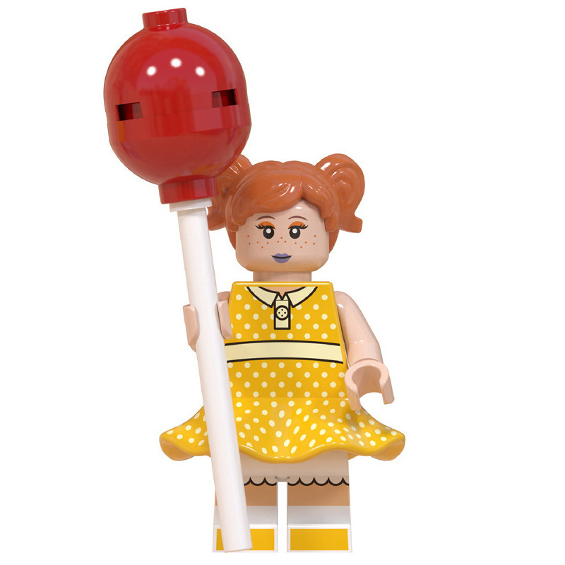 Picture of Cartoon Cartoon animal Princess pumping music plastic assembled building blocks little doll toy mixed batch foreign trade exclusive