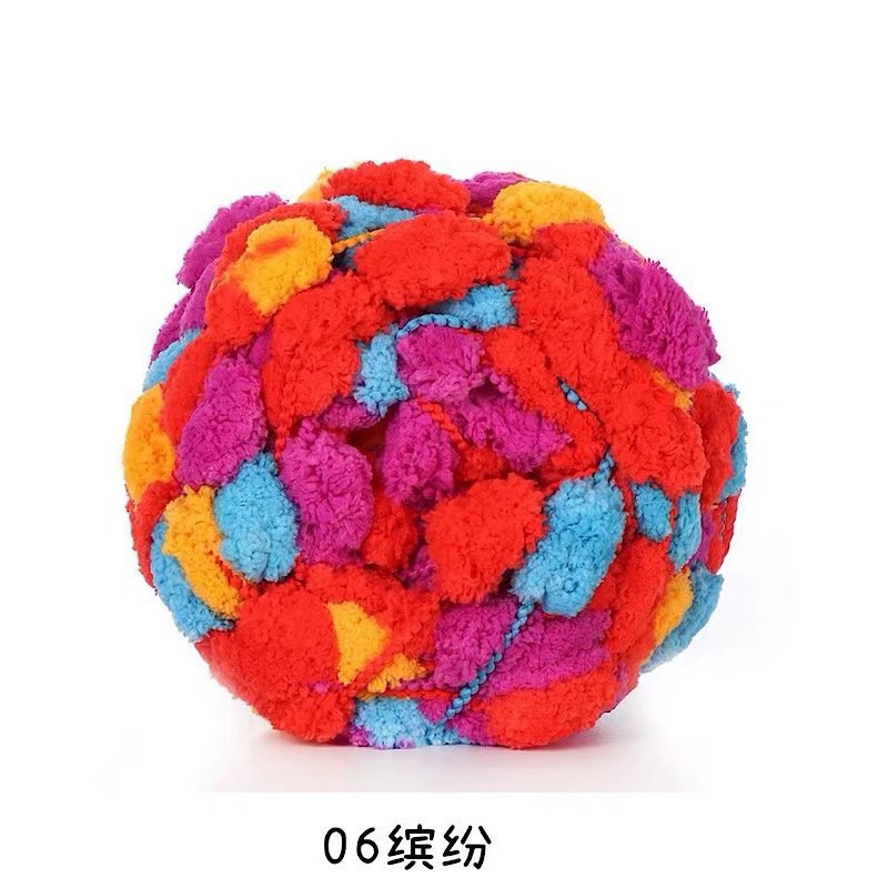 Picture of Ball ball ball ball pearl line Sangzi line 130g handmade DIY sofa cushion floor mat thick ball ball line wholesale