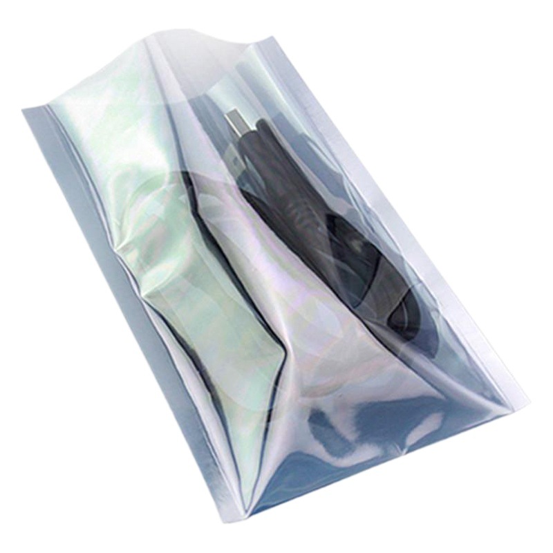 Small anti-static shielding flat pocket LED hard disk motherboard electronic component packaging bag translucent plastic bag