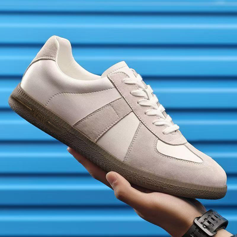 Forrest Gump Shoes White Shoes Comfortable Soft Sole Casual Board Shoes Men's New Lace-up Low-top Cross-border Supply German Training Shoes for Men