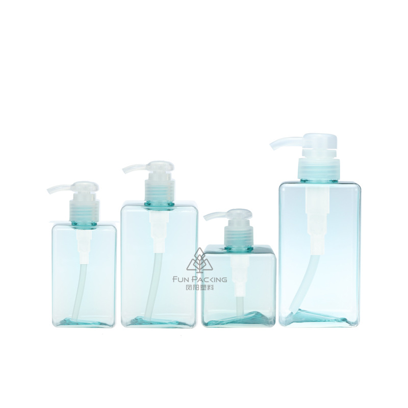 Picture of Petg Square Lotion Bottle 250ml Hand Sanitizer Shampoo Bottle 450ml Sub-Bottle Shower Gel Bottle 650ml