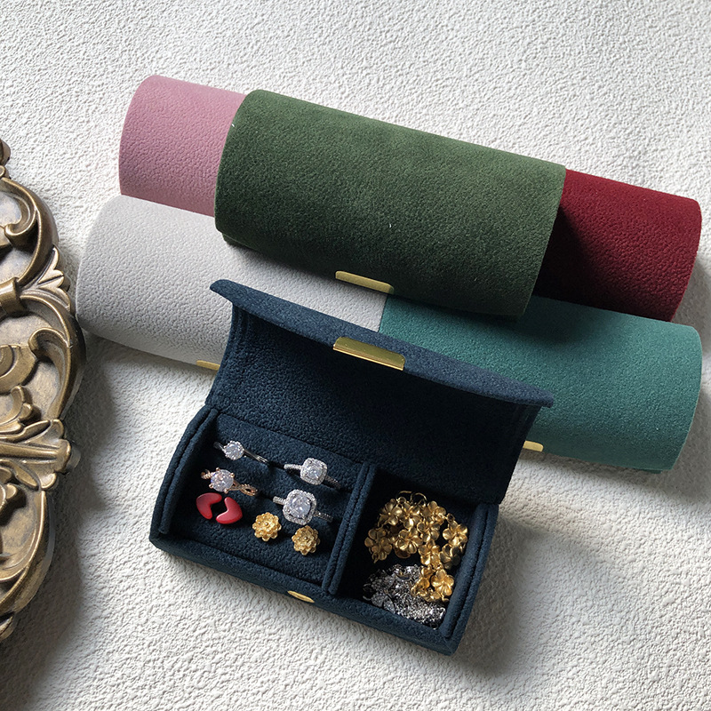 Cross-border Hot Arch Jewelry Box Portable Jewelry Storage Box Fashion Mini Hidden Buckle Travel Earrings Ring Box