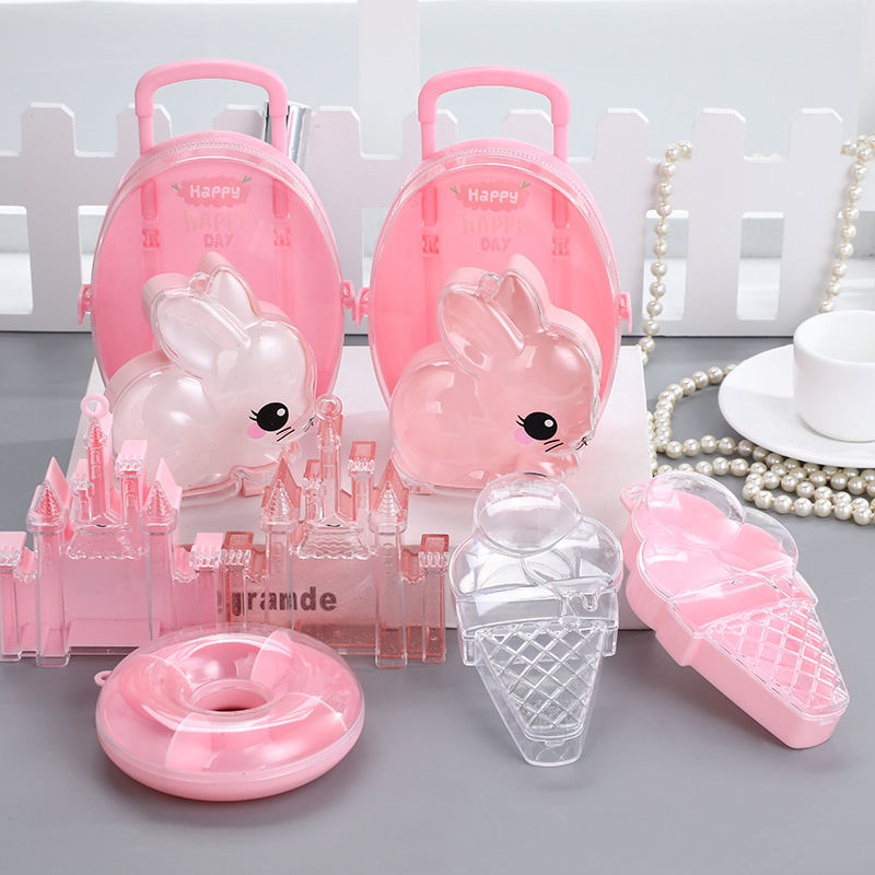 In stock Children's rubber band hairpin jewelry packing box cosmetics storage box candy storage box New Year candy box