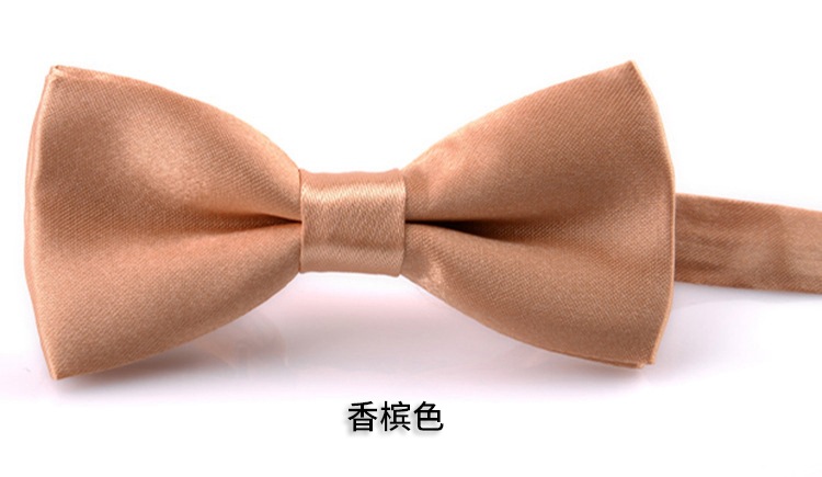 Picture of Korean Style Imitation Silk Bow Tie Men's and Children's Fashionable baby Solid Color Bow Tie Bow Tie Kindergarten Primary School Students Bow Tie