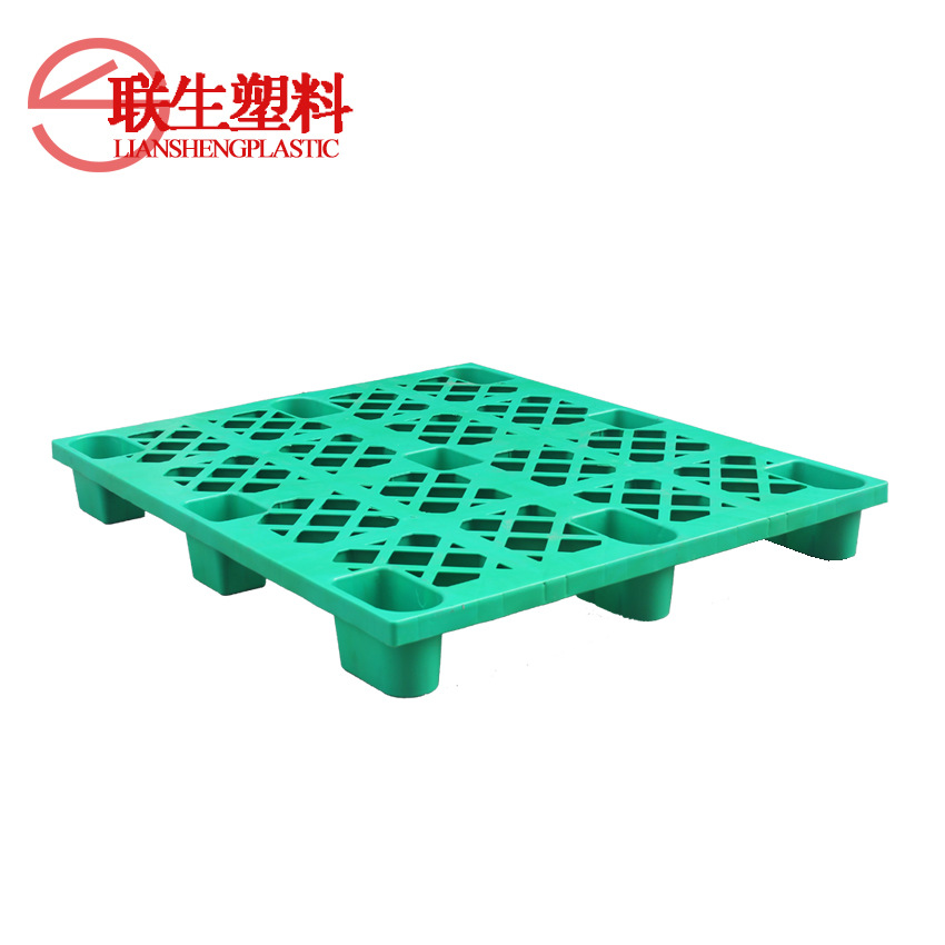 32 Warehousing Transportation Freight Forklift Plastic Pallet Nine-Legged Plastic Pallet Four-Sided Fork 1.3*1.1m