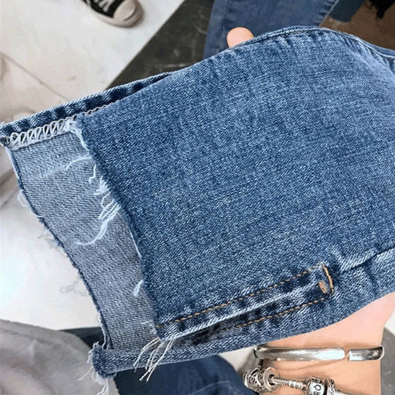 Picture of 2020 Jeans Women's Summer Slimming Hong Kong Style Skinny Pants Slim-fit Students Korean-style High Waist Ankle-length Pencil Pants