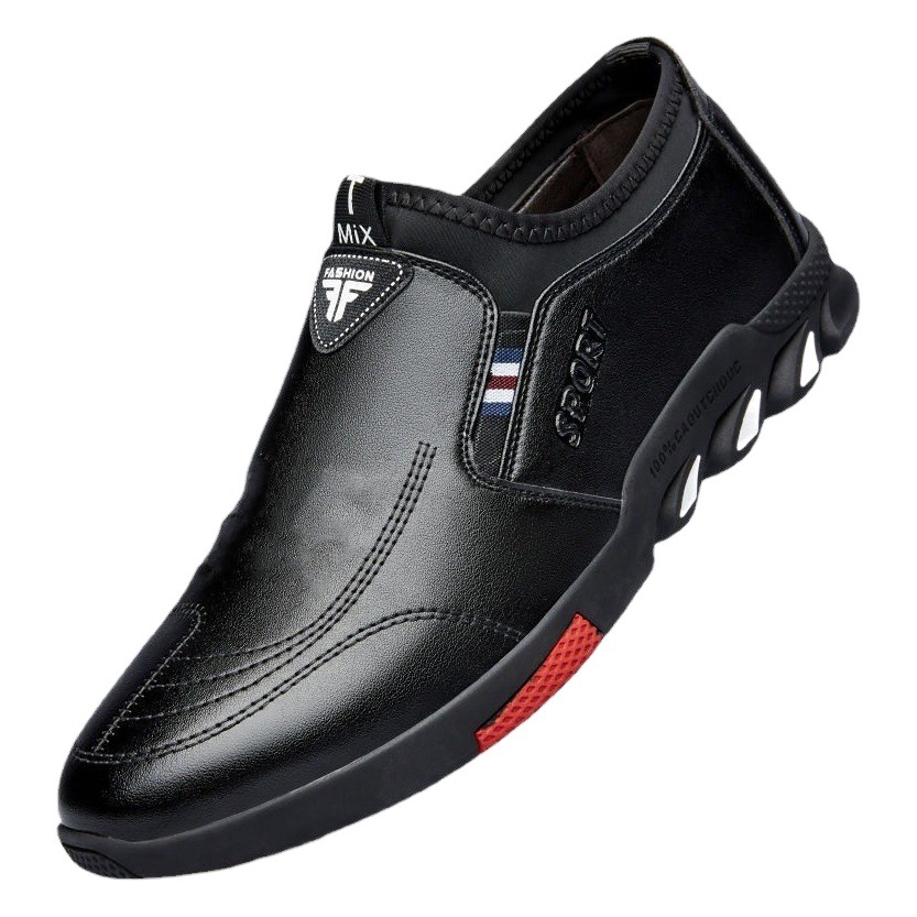 Spring new men's leather shoes sports casual shoes Joker breathable non-slip Business Men's shoes a generation of hair
