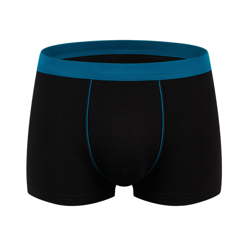 Picture of Men's cotton underwear plus size fat guy boxers breathable 3D seamless sexy youth cotton red boxers