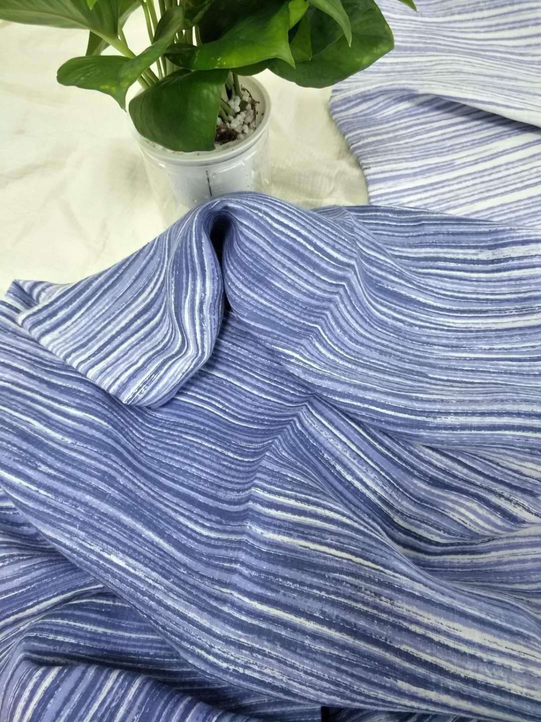 Pure linen extra wide print linen printed bedding fabric linen printing fabric