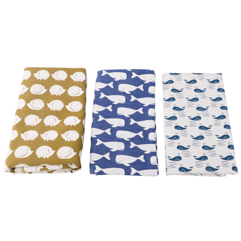 Picture of Factory Supply Linen Fabric Household Tablecloth Decorative Cloth Summer Colorful Linen Modern Simple Polyester Cloth