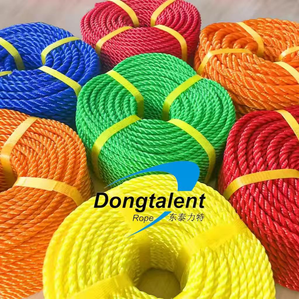 Customized New Material Colorful Pe Rope Greenhouse Film Pressing Rope Oyster and Kelp Breeding Bundled Wear-Resistant Plastic Bundling Rope