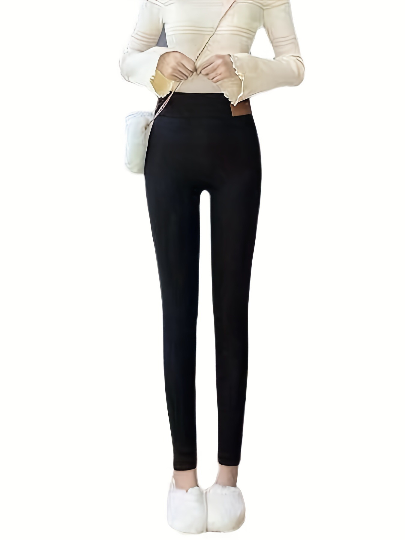 Picture of Cross-Border Popular Temu Aliexpress Cashmere Fleece-Lined Thickeneded Autumn and Winter Leggings for Women 2025 Warm Pants