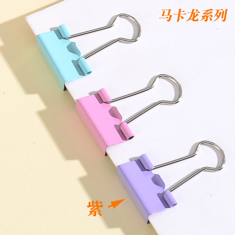 Picture of Cross-Border special color long tail clip small fresh dovetail clip hand account clip 32MM 25MM 19mm reverse tail clip wholesale