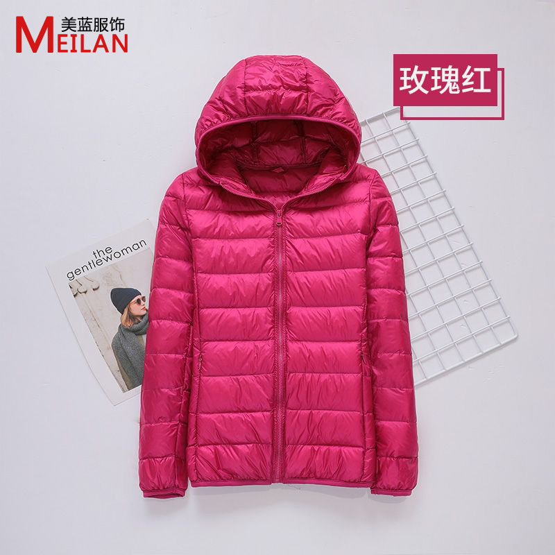 Picture of Women's down Jacket 2025 New Short Style Lightweight Thickened Warm Slim Fit Korean Style White Duck down Fashion Coat Wholesale