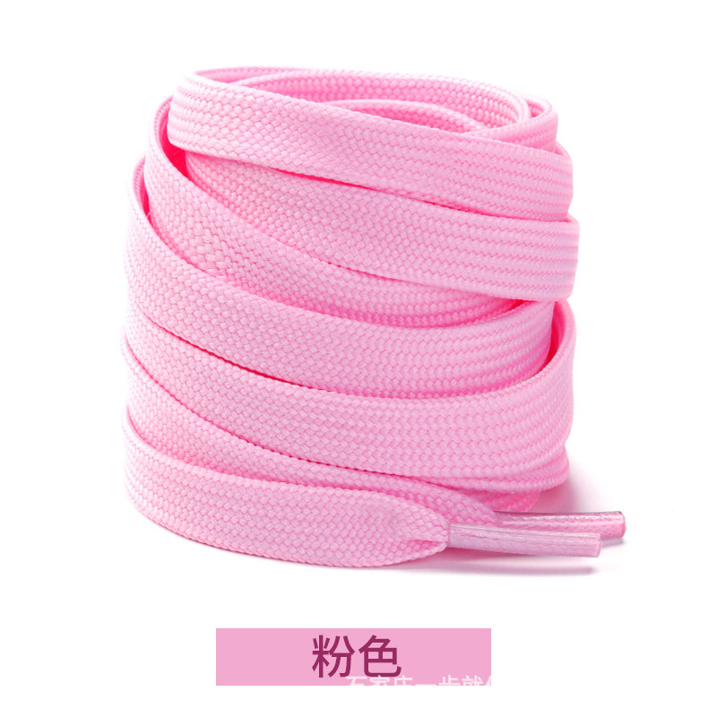 Picture of Wild elephant double fine line shoelaces Adi shell head canvas shoelaces casual shoes sneaker black and white color flat shoelaces