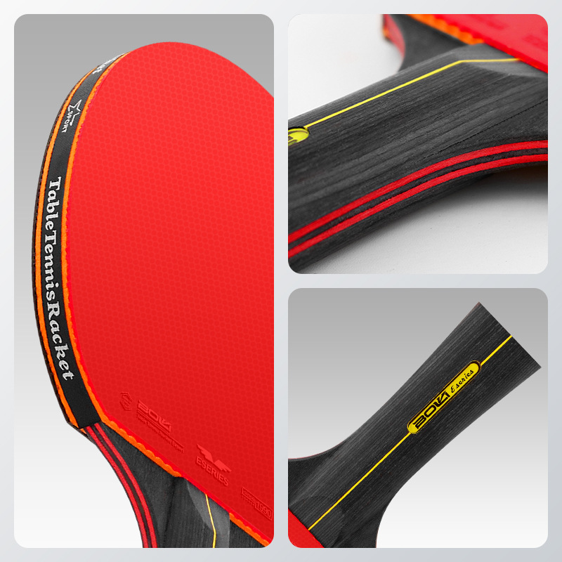 Picture of Fighting table tennis racket A11 six-star student training two-beat pure wood table tennis racket suit cross-border table tennis racket