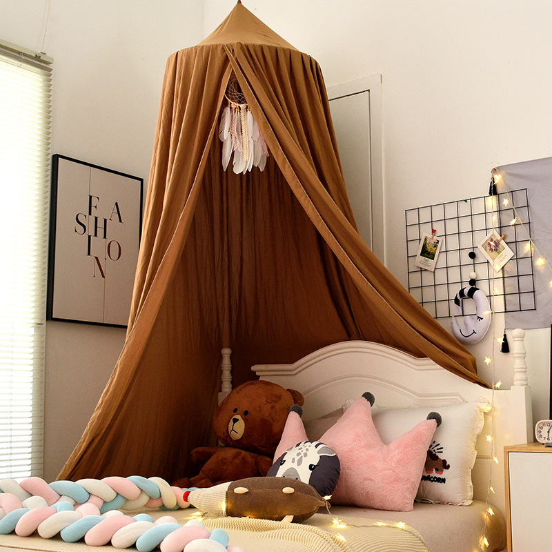 Picture of Cross-border Exclusive for Amazon Dome Bed Curtain Nordic ins Style Children's Suspended Mosquito Net Bed Tent Blackout Bed Curtain