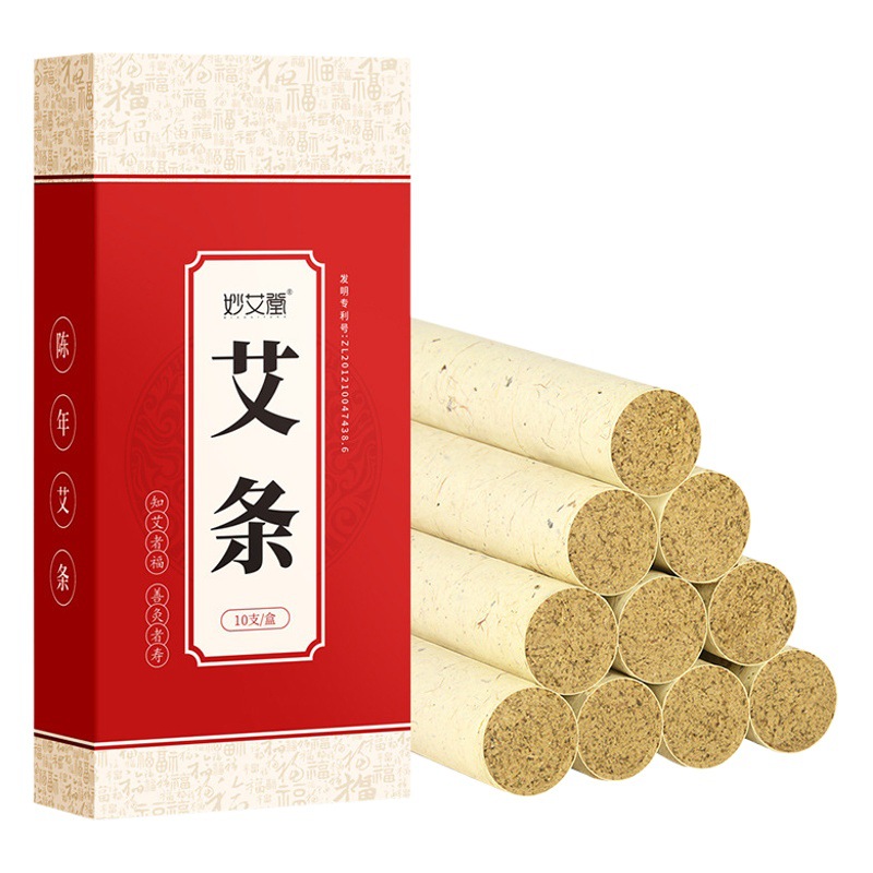 Miao Ai Tang Three Years Chen Ai Cao Strip Nanyang Factory Wholesale Moxibustion Stick Pure Ai Cao Home Moxibustion Hall Moxibustion Stick