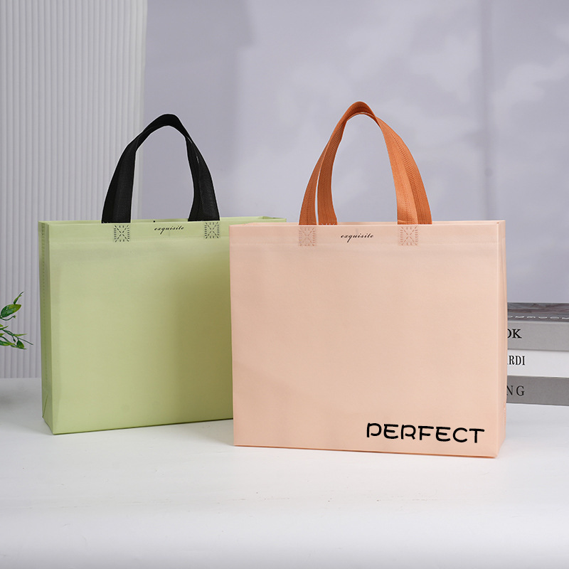 Clothing Store Handbag Custom Logo High-End Non-Woven Bag Custom Women's Clothing Shopping Environmentally Friendly Packaging Bag