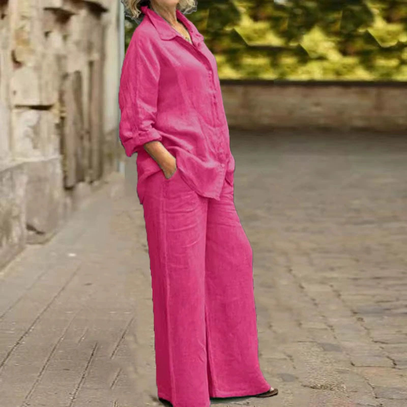 Picture of Foreign trade new ladies shirt suit 2024 leisure city suit independent station women's AliExpress Amazon