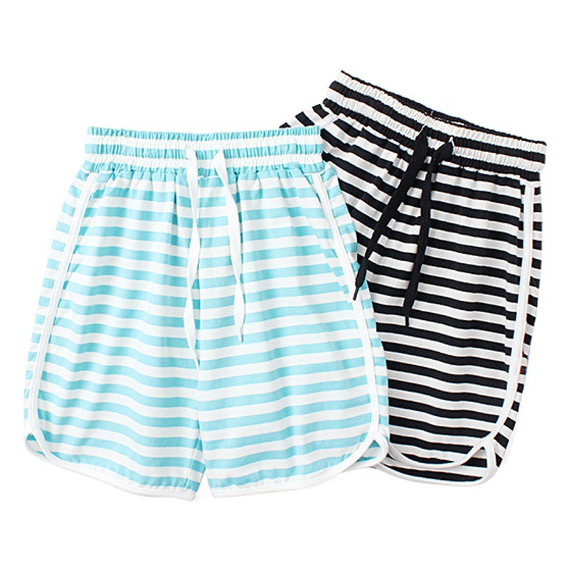 Summer Korean version of the new girls casual shorts large children striped cotton breathable pants girls shorts wholesale