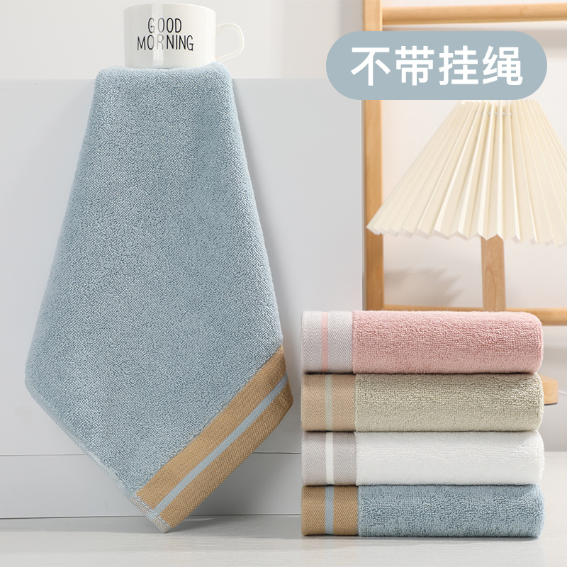 Picture of Pure Cotton Type a Cotton Square Towel, Thickened and Soft, Plain Cotton Towel for Home Use, Children's Face Towel for Kindergarten
