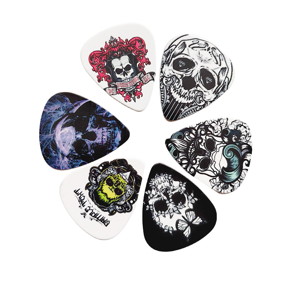 10 pieces of mixed color guitar pick accessories painted ukulele shrapnel musical instruments to map production wholesale