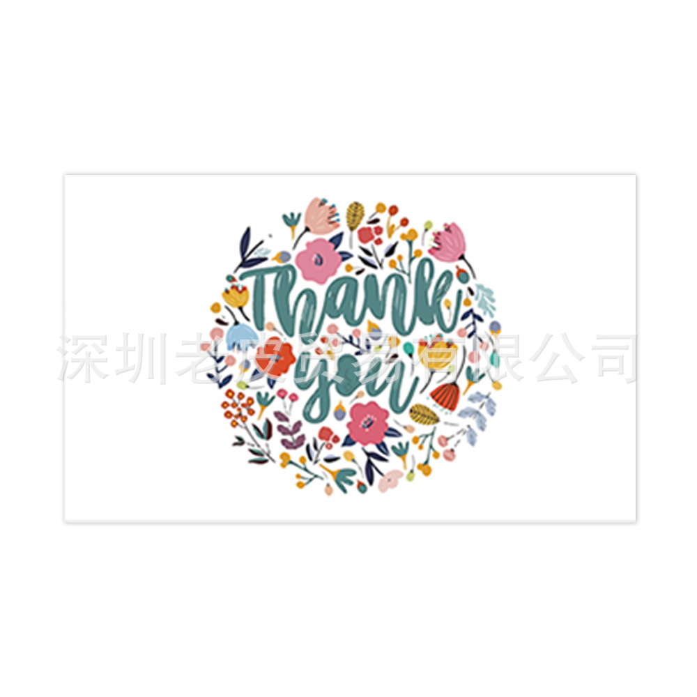 Picture of Cross-border wholesale White thank you card praise card thank you gift card packaging Kraft paper thank you card