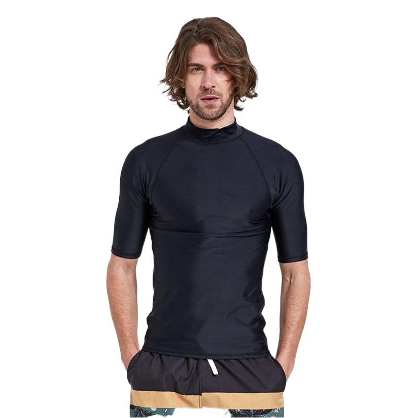Shabbat Men's Short-sleeved Diving Suit Sunscreen Swimsuit Quick-drying Jellyfish Top Slim-fit Surfing Scuba Suit