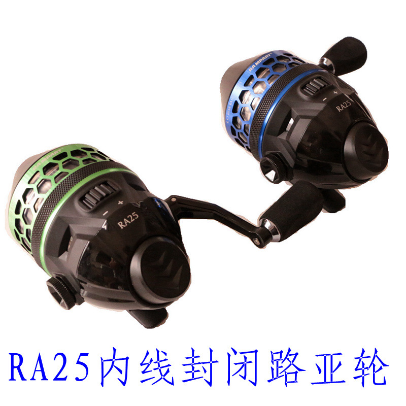 Cross-border Pisces Fortress RA25 Metal Fish Shooting Wheel Inner Line Closed Wheel Luya Wheel Fool Second Generation Fishing Wheel