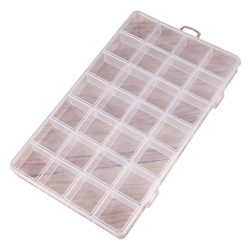 Factory wholesale 28 fixed plastic storage box jewelry box beaded box beaded box DIY box hardware storage box