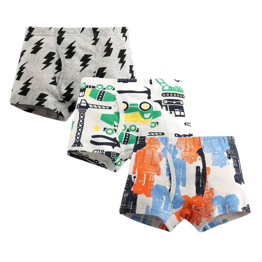 Picture of European and American boys boxer pants threaded cotton children's underwear boys boxer pants baby children's shorts wholesale