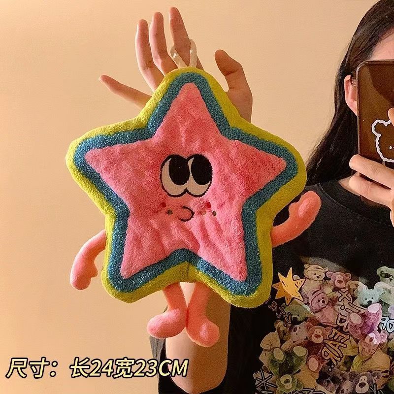 Picture of Cute Hand Towel Hanging Water Absorbent Thickened Toilet Cartoon Hand Wipe Hand Wash Small Square Towel Kitchen Rag