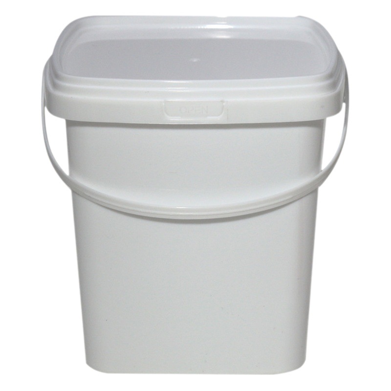 500ml Square Bucket Transparent Pp Plastic Portable Bucket with Lid for Dry Fruit Sealed Storage Packaging Small Bucket 0.5 Liter Wholesale