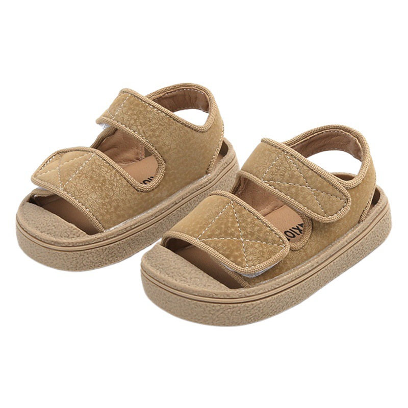 Mike Bear Baby Casual Sandals Summer Boys' Anti-collision Toddler Toddler Shoes Solid Color Baby Girls' Shoes