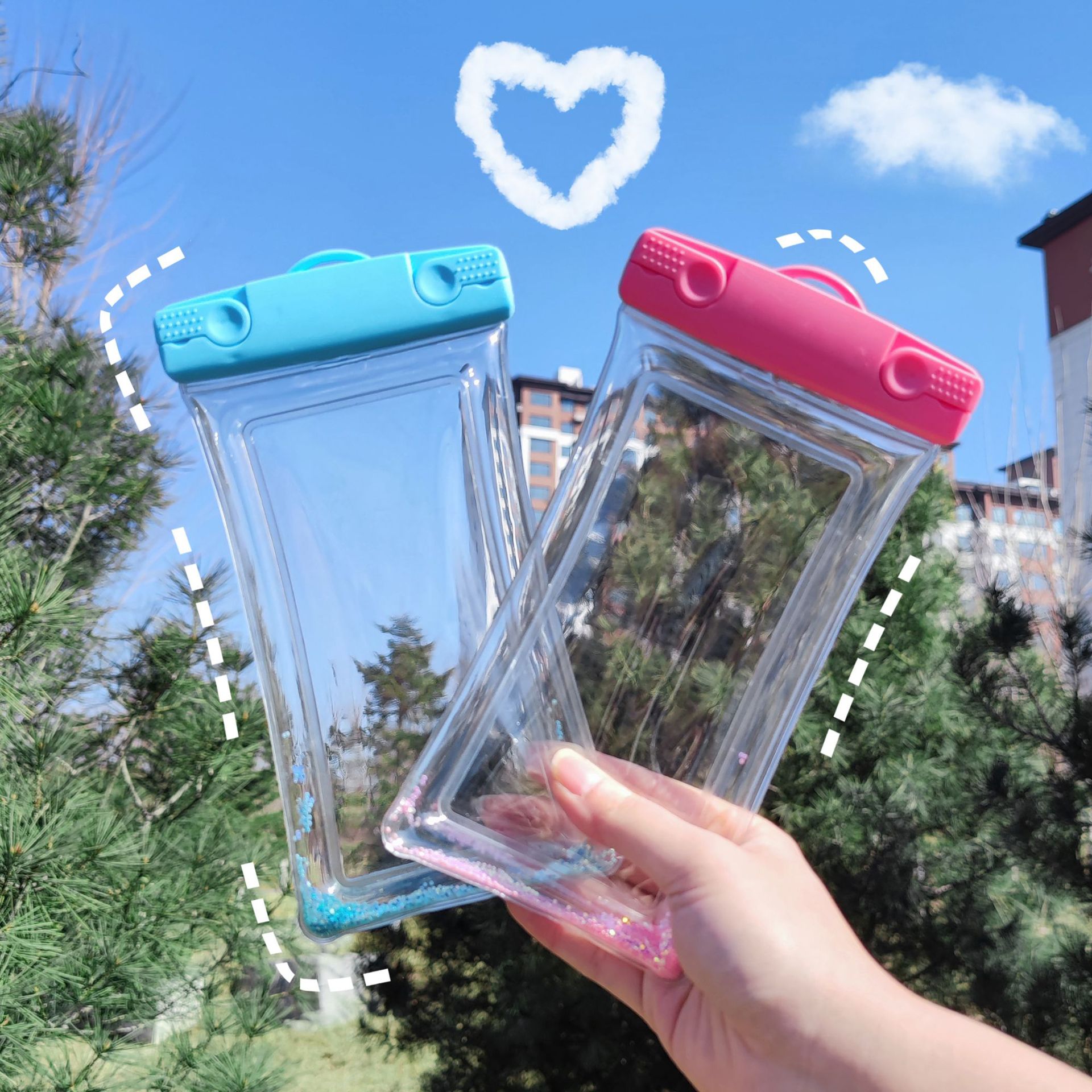Mobile phone waterproof bag touch screen swimming special water park artifact drifting equipment storage bag professional mobile phone case