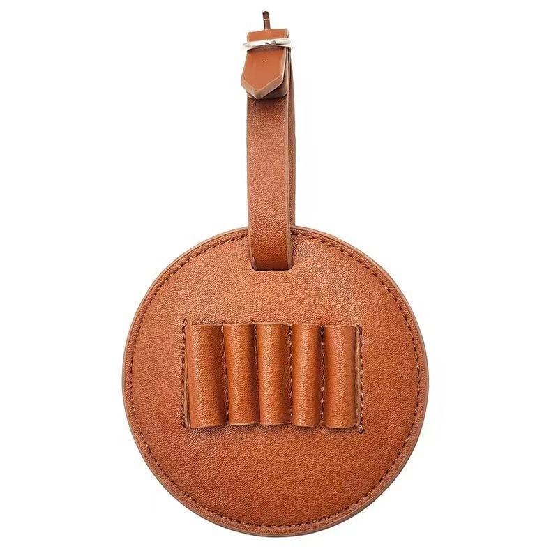 Picture of Outdoor Golf Nail Seat Storage Leather Case PU Leather Hangable Portable Golf Nail Round Storage Set
