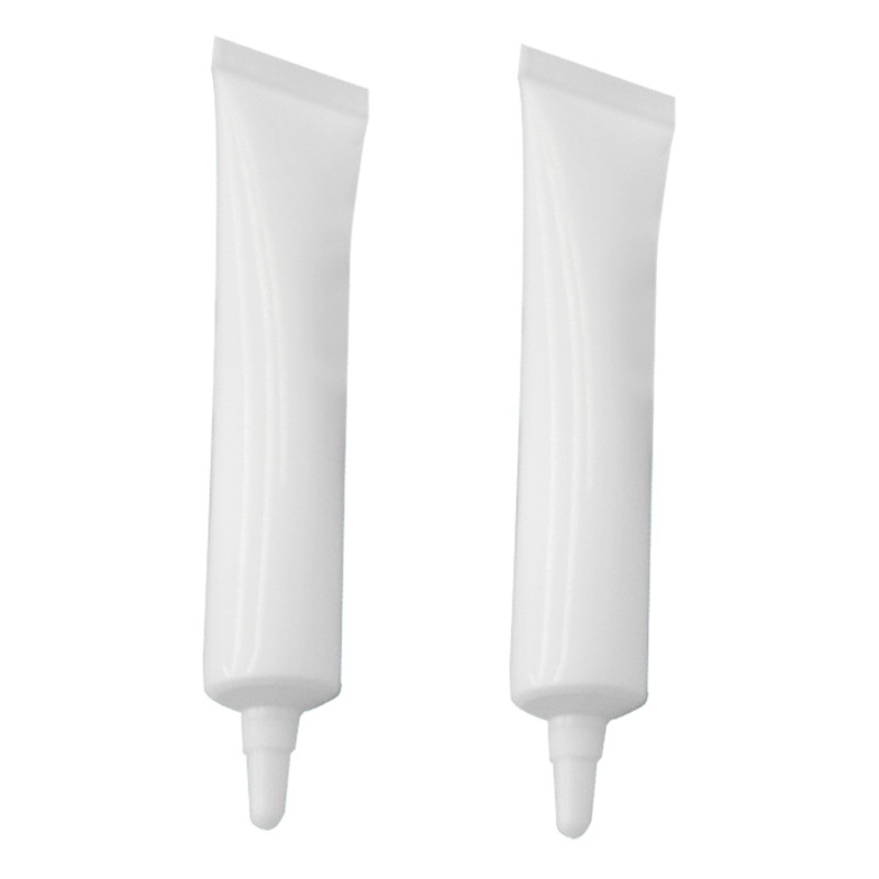 New Cosmetic Hose Packing Material 22 Diameter Toothed Cover Tube Pointed Nose Hose White Essence Cream Packing Hose pe
