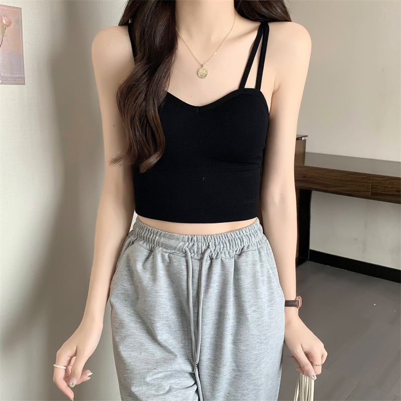 Picture of Popular Korean Style Adjustable Shoulder Strap Beauty Back Vest Wrap Chest Anti-walking Sports Leisure All-match Outer Wear Base Underwear
