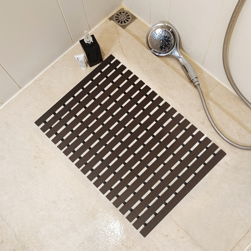 Hot sale wholesale e-commerce pvc bathroom household Commercial Hotel foot mat easy to clean shower mat bathroom non-slip mat