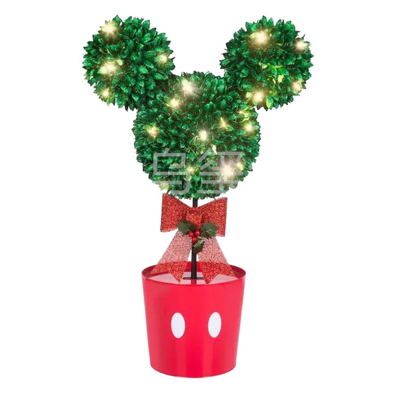 Independent Station New Perfect Christmas Mickey Tree Simulation Plastic Flower Christmas Mickey Tree