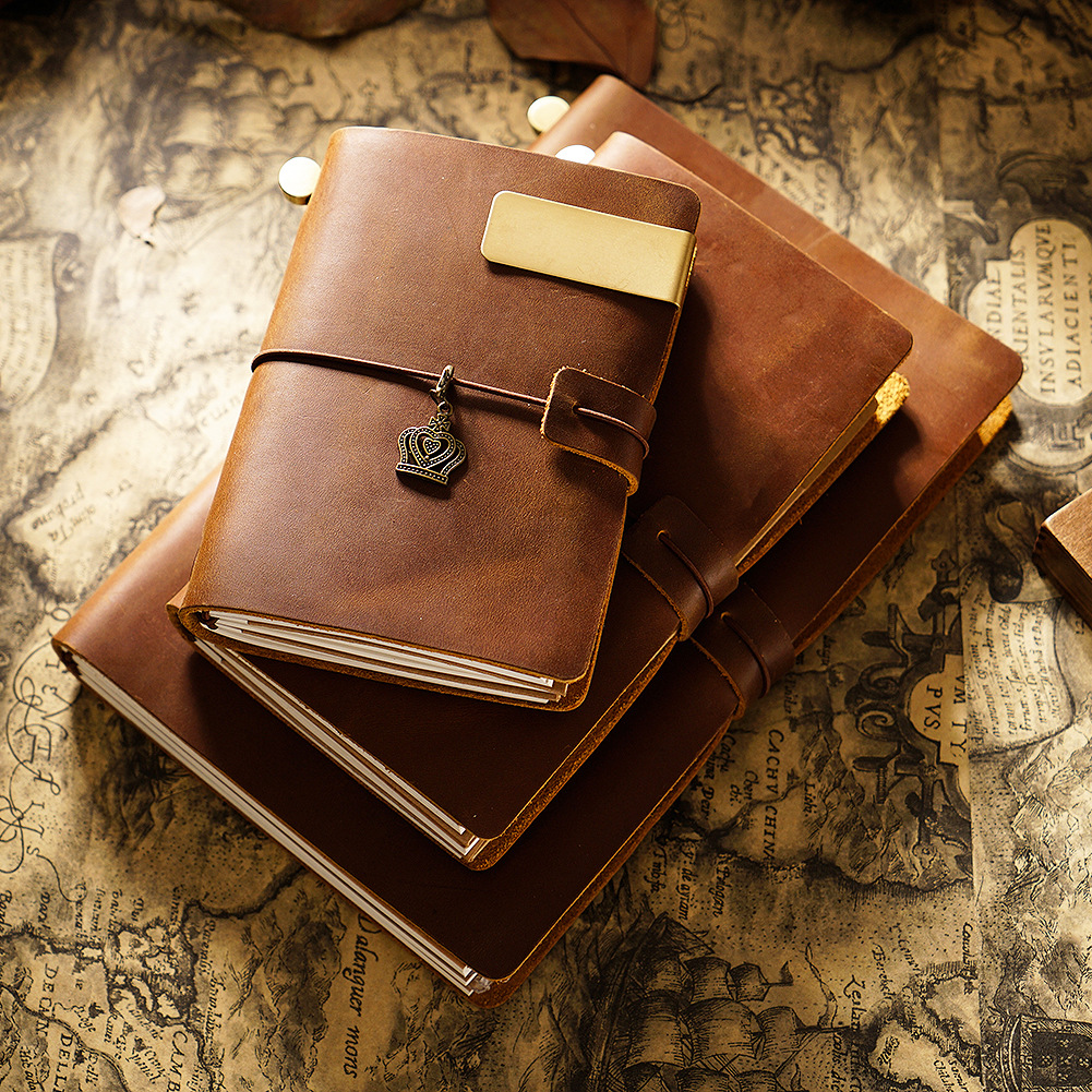 Picture of Travel Notebook Notebook Cowhide Genuine Leather Diary Retro Notepad Creative Record Tn Spot Wholesale