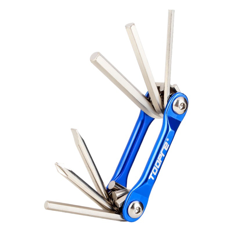 TOOPRE Portable Folding Allen Wrench Torx Hexagon Middle Hole Torx Set Multifunctional Inner Hexagonal Tool
