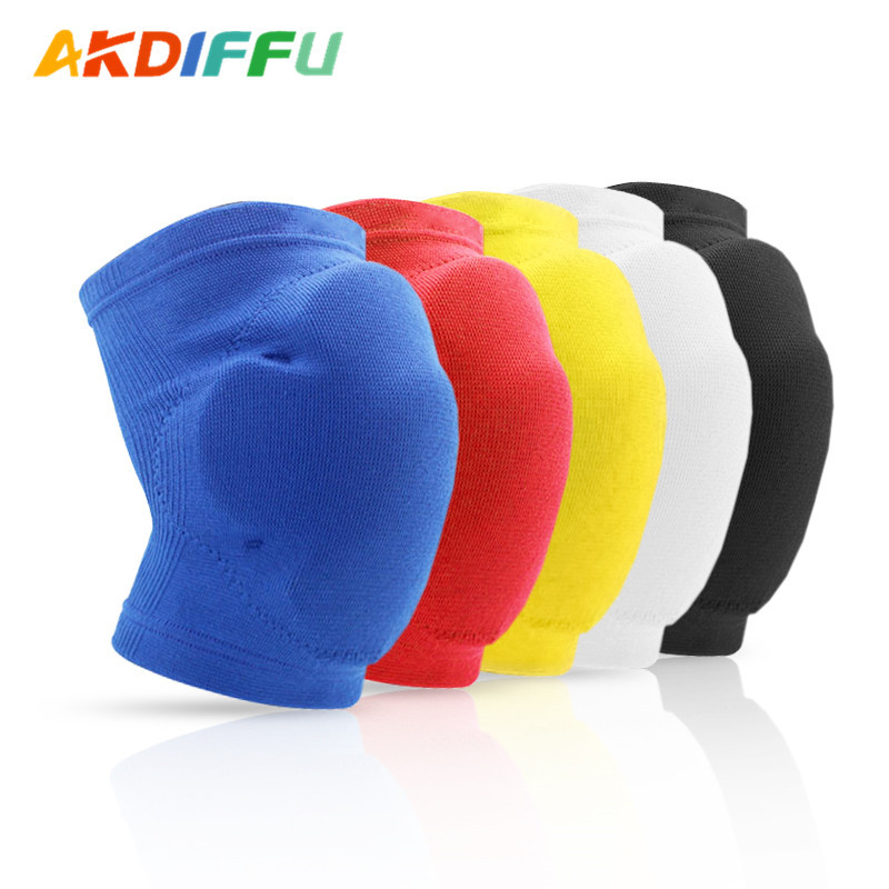 Picture of Color thickened sponge knee pads anti-collision protection breathable volleyball basketball football sports protective gear a generation of hair