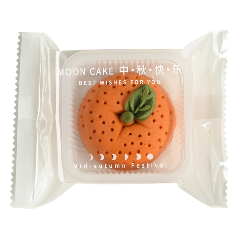 2025 new Mid-Autumn Festival happy flow heart moon cake packaging bag 50-100g ice skin baking souffle machine seal bag
