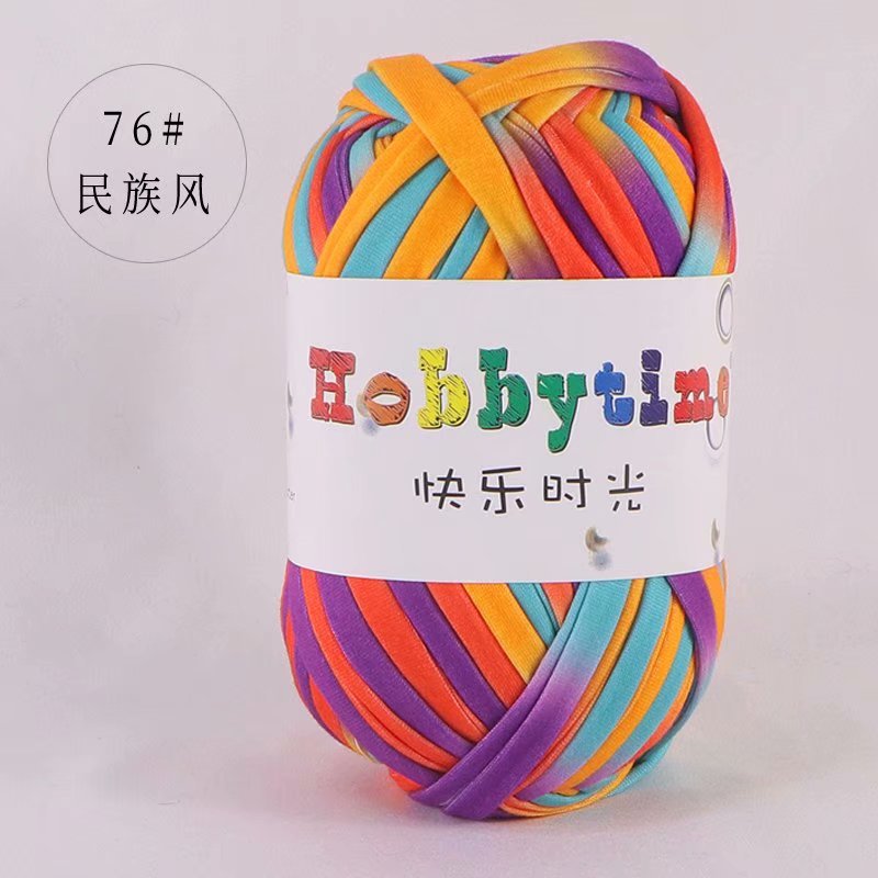 Picture of Happy Time High Elasticity Cloth Line 100g Color Material Bag Home Carpet Floor Mat Hook Shoe Hand-Knitted Thread