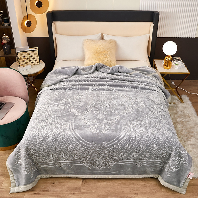 Picture of Raschel Blanket Double Thickened Blanket Super Soft Fleece Blanket Cover Blanket Wedding Red Blanket Warm Blanket Gift Wholesale