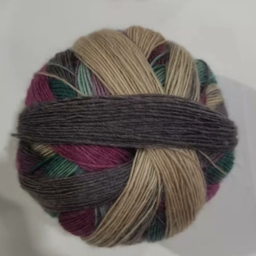 Rainbow Yarn Magic Ball Gradient Hand-Knitted Clothing Shawl Hat Scarf Wool Yarn 500m Long DIY Handmade Yarn