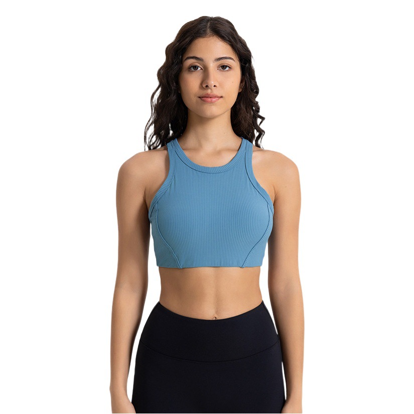 Vertical Thread 2.0 Shock-Proof Push-Up Sports Bra I-Shaped Beautiful Back with Chest Pad Yoga Bra for Women Daw057