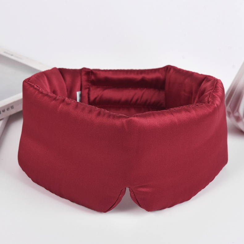 Picture of Mulberry silk silk blackout eye mask silk sleep eye mask velcro double-sided silk silk eye mask